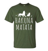 HAKUNA MATATA hombres camiseta 2019 verano 100% algodón de alta calidad hombres Camiseta Slim Fit Casual Anime camiseta el camisetas de Rey León