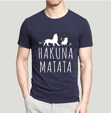 HAKUNA MATATA hombres camiseta 2019 verano 100% algodón de alta calidad hombres Camiseta Slim Fit Casual Anime camiseta el camisetas de Rey León