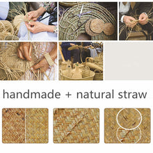 Casual straw bag big tote natural wicker bags women large capacity beach braided handbag for garden handmade woven rattan bags