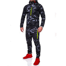 IceLion 2019 Spring Camouflage Hoodies Men Zipper Cardigan Hooded Sweatshirts Fashion Print Sportswear Men's Slim Fit Tracksuit