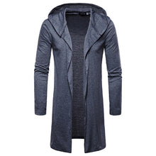 JAYCOSIN 2018 NEW arriver men Fashion Mens Hooded Solid Trench Coat Jacket Cardigan Long Sleeve Outwear Blouse