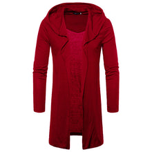 JAYCOSIN 2018 NEW arriver men Fashion Mens Hooded Solid Trench Coat Jacket Cardigan Long Sleeve Outwear Blouse