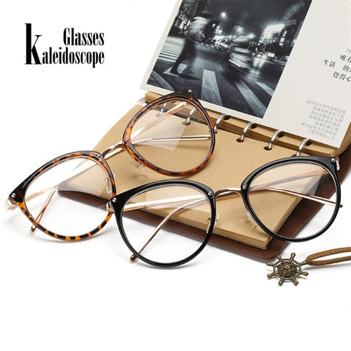 Oversized Cat Eye Glasses Frame Clear Lens Glasses