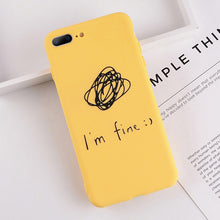 Lovebay Téléphone Cas Pour iPhone 6 6 s 7 8 Plus X XR XS Max Mignon Lettre de Bande Dessinée Cerfs Smiley visage Doux TPU Pour iPhone 5 5S SE Couverture