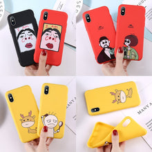 Lovebay Téléphone Cas Pour iPhone 6 6 s 7 8 Plus X XR XS Max Mignon Lettre de Bande Dessinée Cerfs Smiley visage Doux TPU Pour iPhone 5 5S SE Couverture