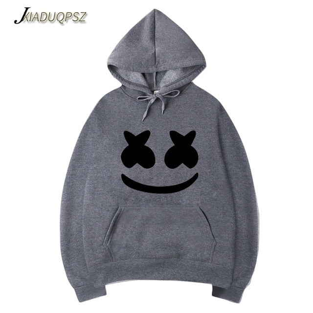 Marshmello Smiley Face Hoodies Men Hip Hop Fashion Streetwear Hoodie SweatshirtS M-3XL Hoodied Man Tops Brand Clothes