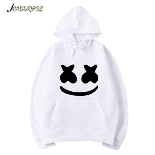 Marshmello Smiley Face Hoodies Men Hip Hop Fashion Streetwear Hoodie SweatshirtS M-3XL Hoodied Man Tops Brand Clothes