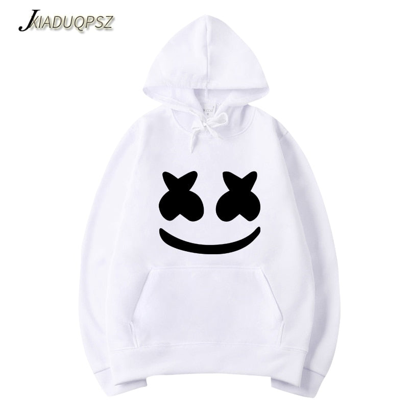 Marshmello Smiley Face Hoodies Men Hip Hop Fashion Streetwear Hoodie SweatshirtS M-3XL Hoodied Man Tops Brand Clothes