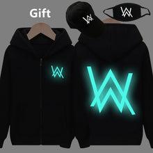 Mask& Cap as Gifts Alan Walker warm pullover hoodies luminous glowing in dark sweatshirt hip hop hooded jacket coat tracksuits
