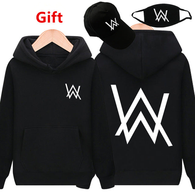 Mask& Cap as Gifts Alan Walker warm pullover hoodies luminous glowing in dark sweatshirt hip hop hooded jacket coat tracksuits