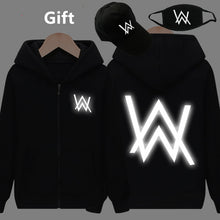 Mask& Cap as Gifts Alan Walker warm pullover hoodies luminous glowing in dark sweatshirt hip hop hooded jacket coat tracksuits