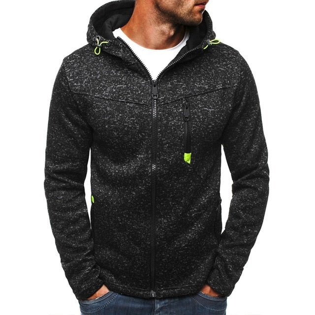 Men Sports Casual Wear Zipper COPINE Fashion Tide Jacquard Hoodies Fleece Jacket Fall Sweatshirts Autumn Winter Coat