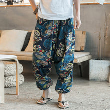 New Hip Hop Aladdin Hmong Baggy Cotton Linen Harem Pants Men Women Plus Size Wide Leg Trousers New Casual Pants Cross-pants