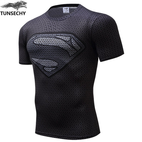 Nueva camiseta de compresión 2019 Superman Capitán América Punisher Iron man 3D estampado camiseta superhéroe Crossfit Hombres estilo camiseta