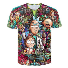 Rick y Morty de Jm2 Art 3D Camiseta Hombre camiseta verano Anime Camisetas Camiseta de manga corta cuello redondo Tops gota nave