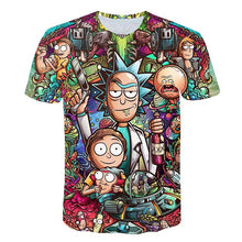 Rick y Morty de Jm2 Art 3D Camiseta Hombre camiseta verano Anime Camisetas Camiseta de manga corta cuello redondo Tops gota nave