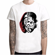 T camisa De los hombres diseño divertido La Casa De Papel T camisa dinero robo camisetas serie De TV camisetas hombres manga corta camiseta de Casa de papel
