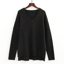 Warm Winter V Neck Knit Sweater Women Pullover Knitted Jumpers Pink Sweaters For Women Sweaters And Pullovers Women's Sweater