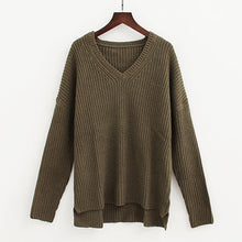 Warm Winter V Neck Knit Sweater Women Pullover Knitted Jumpers Pink Sweaters For Women Sweaters And Pullovers Women's Sweater