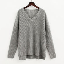 Warm Winter V Neck Knit Sweater Women Pullover Knitted Jumpers Pink Sweaters For Women Sweaters And Pullovers Women's Sweater