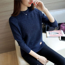 Winter Women sweaters fashion Autumn pullovers sweaters o-neck loose knitted sweater casual Basic tops Female Knitwear Outerwear