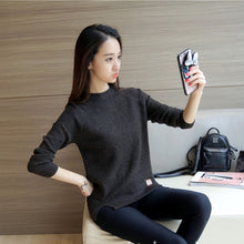 Winter Women sweaters fashion Autumn pullovers sweaters o-neck loose knitted sweater casual Basic tops Female Knitwear Outerwear