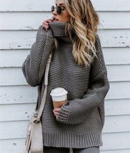 Women Sweater Winter Turtleneck Loose Pullover