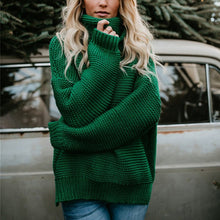 Women Sweater Winter Turtleneck Loose Pullover