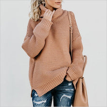 Women Sweater Winter Turtleneck Loose Pullover
