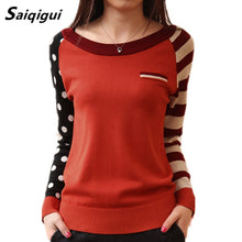 Saiqigui Candy Color New O-Neck Autumn Women Sweater Long Sleeve Pullovers Knitting Casual Sweaters pull femme sudaderas jumper