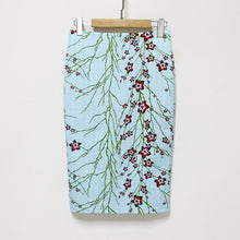 Pencil Skirt Women High Waist Green Skirts Vintage Elegant