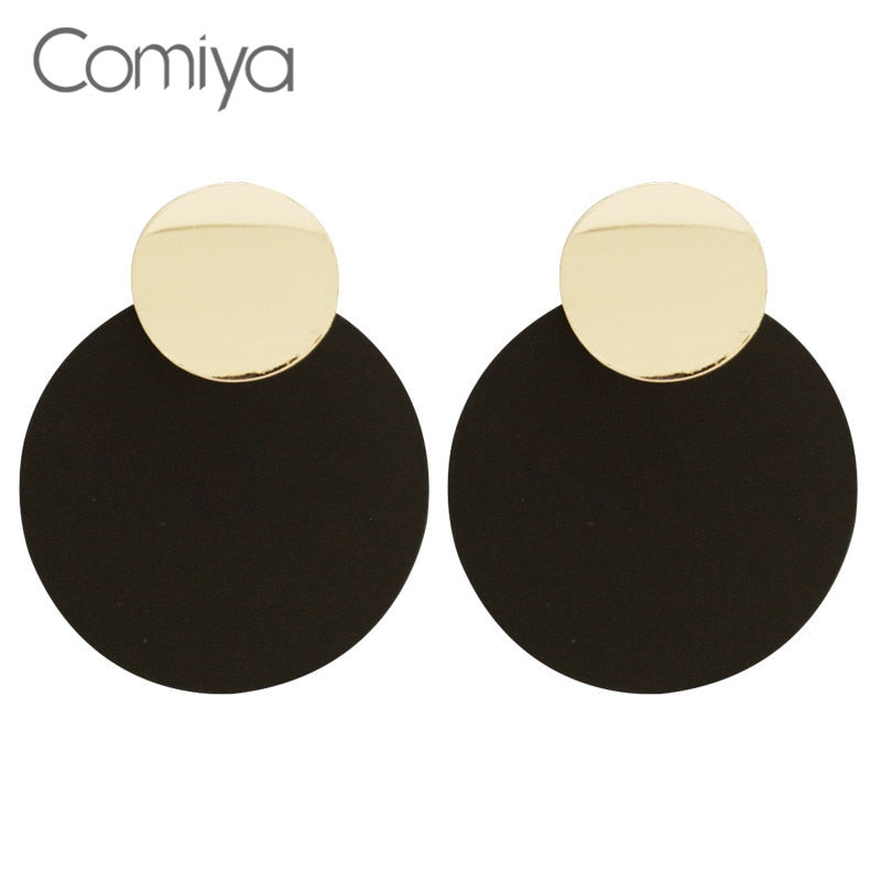 Comiya Punk Designed Big Earrings For Women Zinc Alloy Simple Fashion Pendientes Largos Aliexpress Long Dangle Earring