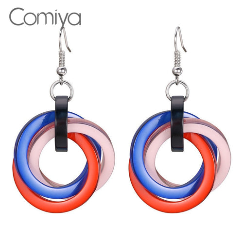 Comiya Designer Long Earrings For Women Mix Color Zinc Alloy Geometric Shape Boho Statement Dangle Earring Aliexpress Brinco